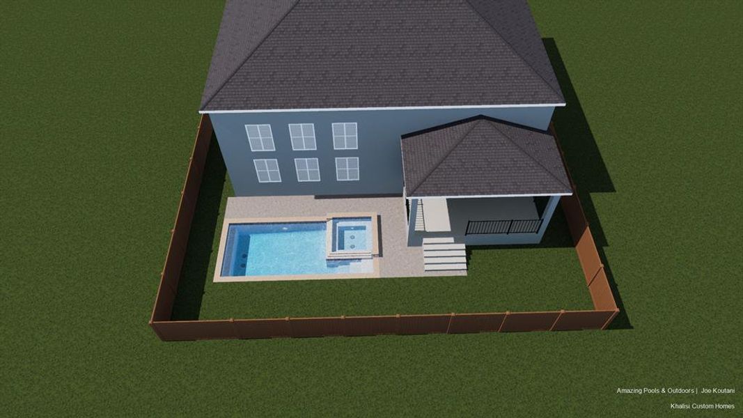 Pool Rendering for illustration purposes only