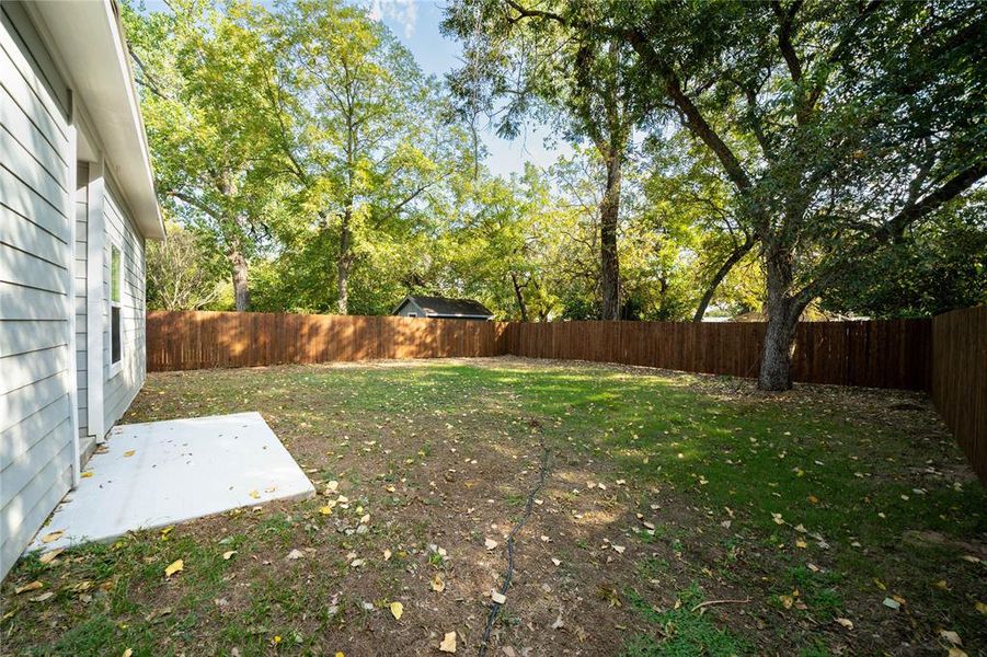 View of yard featuring a patio