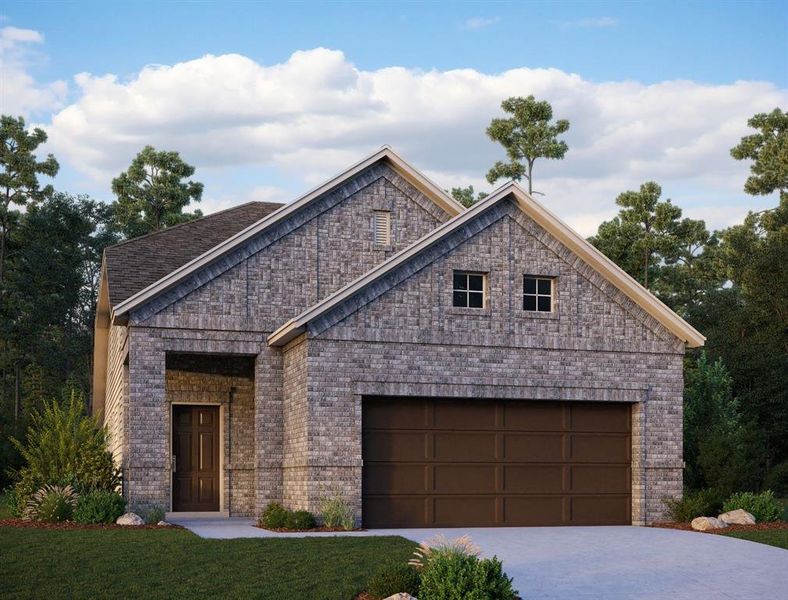New construction Single-Family house 12910 Lime Stone Lane, Conroe, TX 77303 Madison Homeplan- photo