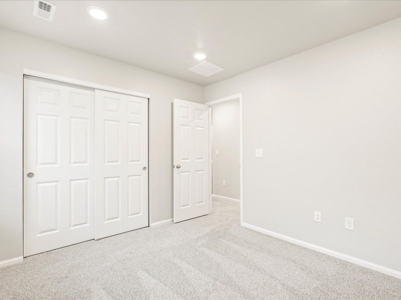 The Vail floorplan interior image taken at a Meritage Homes community in Northern Colorado.