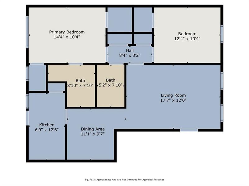 Layout Representative.  Dimensions estimated.