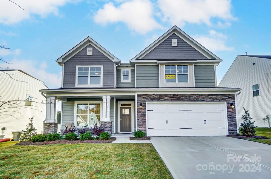 MOVE-IN READY! Homesite 48 features a Davidson floorplan with front-load garage.