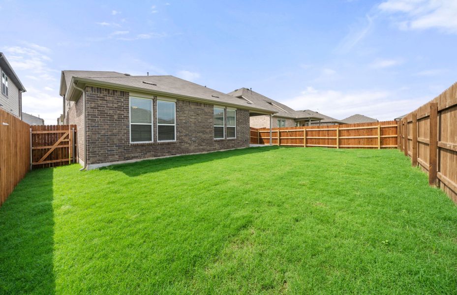 Backyard with Covered Patio