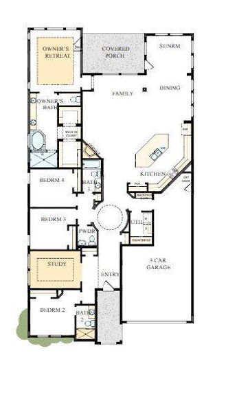 Floorplan – The success of a floorplan is the way you can move through it…You’ll be amazed at how well this home lives…We call it traffic patterns.