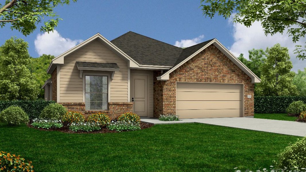 New construction Single-Family house Davenport + Bonus 60's, 10219 Alpine Lake Lane, Iowa Colony, TX 77583 - photo