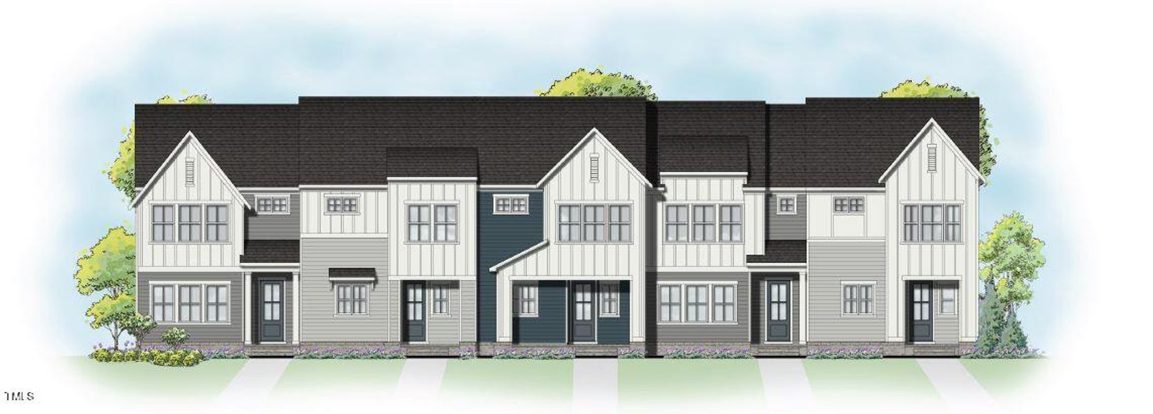 Mews Two Story Building Rendering