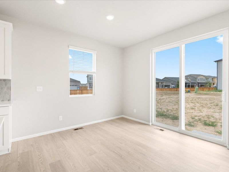 Snowberry floorplan interior image taken at a Meritage Homes community in Brighton, CO.