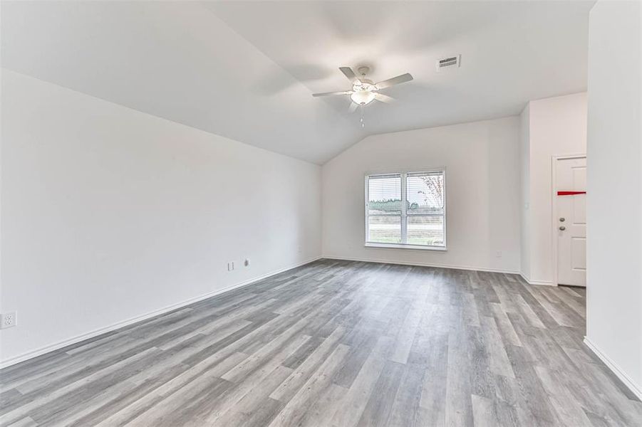 Spacious living room area. **Image representative of plan only and may vary as build**