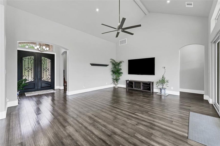 Living room and main entrance