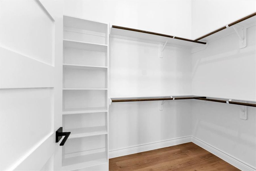 All secondary bedrooms have walk-in closets.