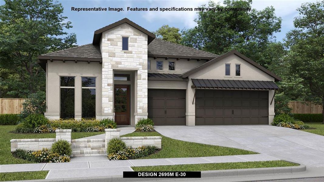 New construction Single-Family house Design 2695M, Ford Trail, New Braunfels, TX 78130 - photo