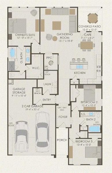 Pulte Homes, Arlington floor plan