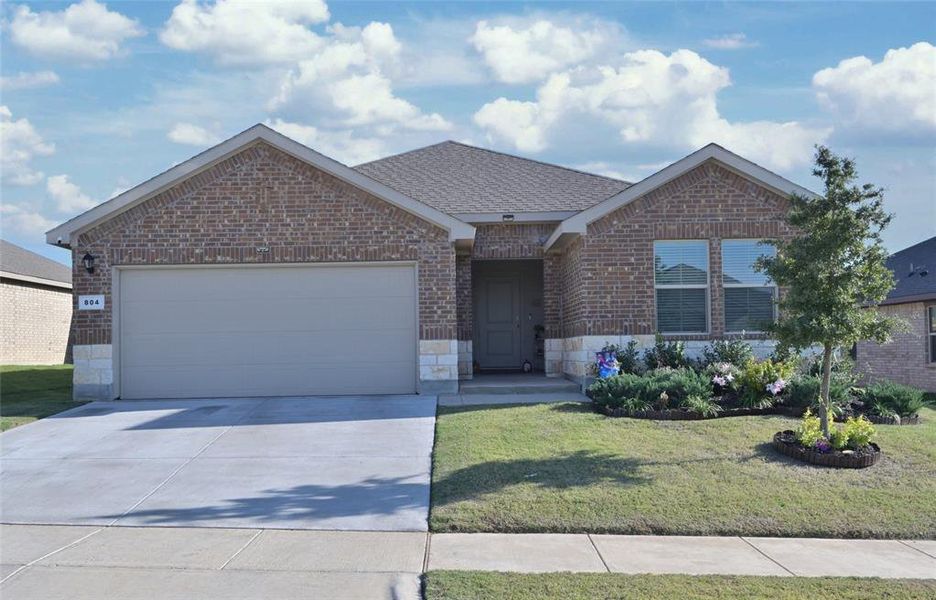 Brick & Stone Front Elevation