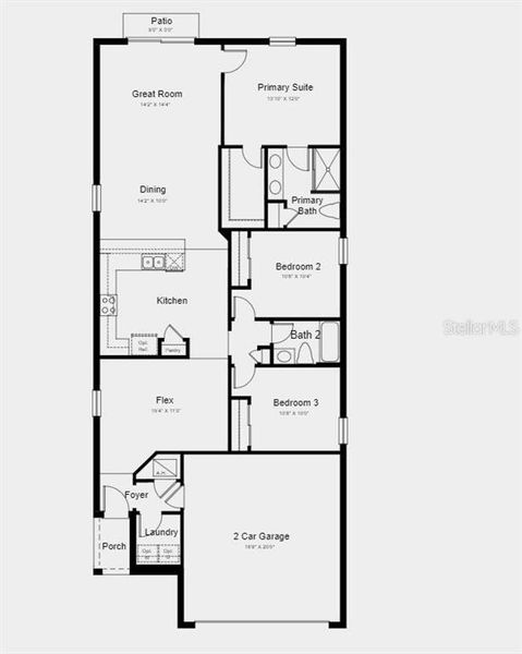 Structural options added include; Covered patio.