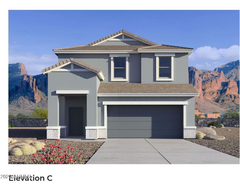 New construction Single-Family house 2012 W Sable Avenue, Apache Junction, AZ 85120 The Grace - photo
