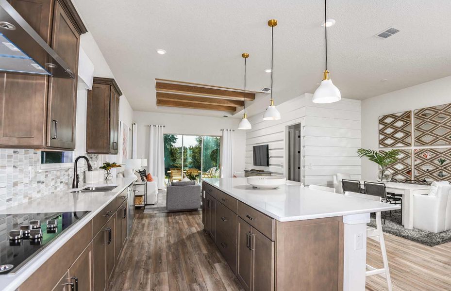 Spacious Open-Concept Kitchen with Island perfect