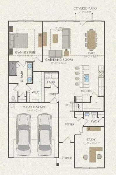 Pulte Homes, Keller floor plan