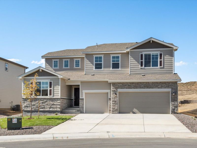 The Berthoud floorplan exterior image taken at a Meritage Homes community in Northern, Colorado.