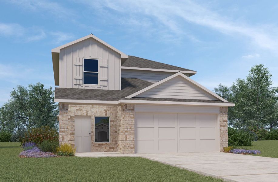 New construction Single-Family house Plan E30J (Horton-e), 205 Blanco Lane, Dayton, TX 77535 - photo