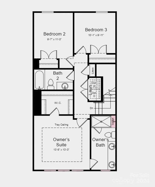 Structural options added include: additional storage at second floor, linear fireplace in gathering room, shower ledge in owner's bath.