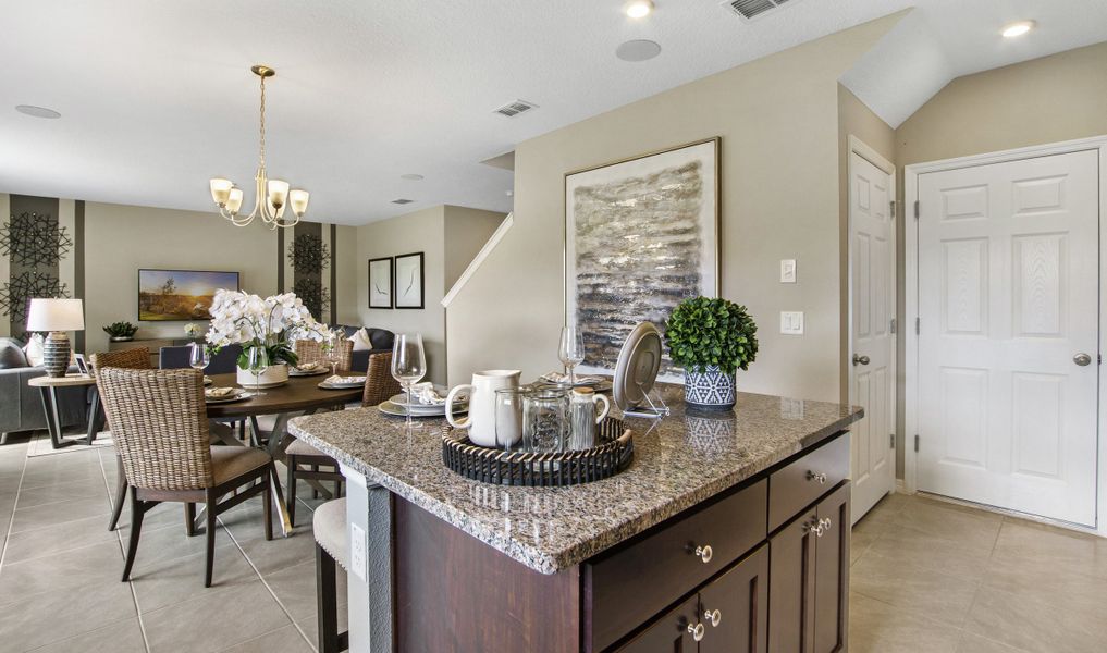 Kitchen with island