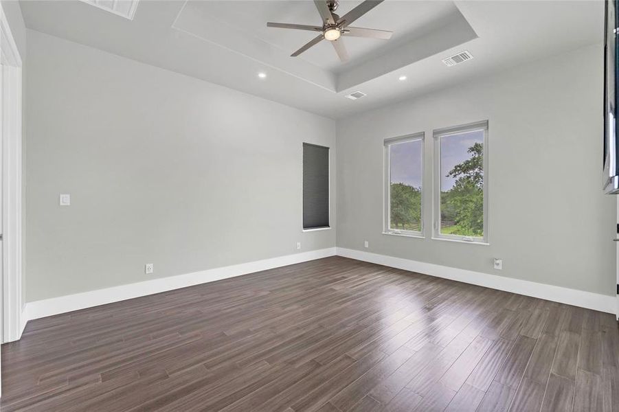 Primary Suite with high ceilings