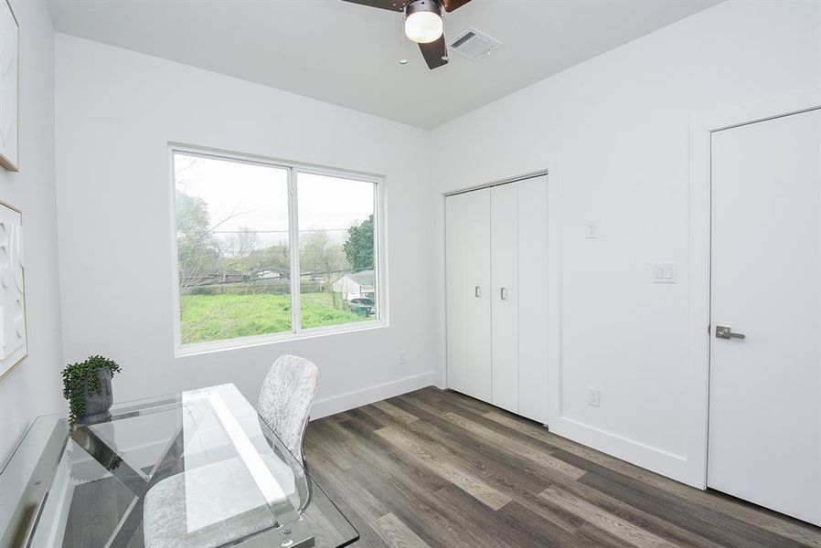 Great natural light (and closet space!) are very appealing!