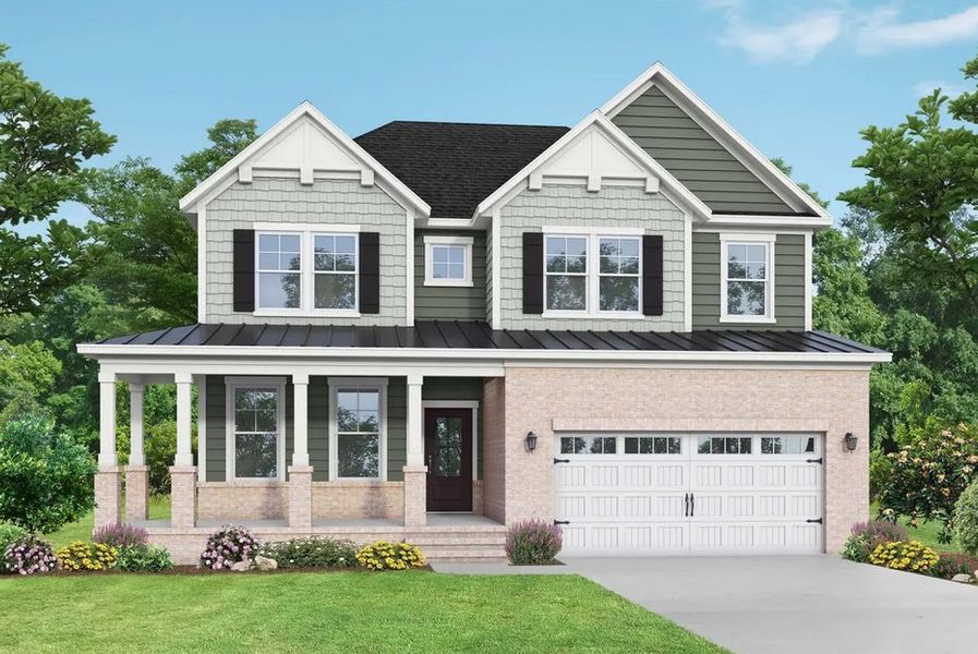 New construction Single-Family house The Willow G, 720 Glenmere Drive, Knightdale, NC 27545 - photo