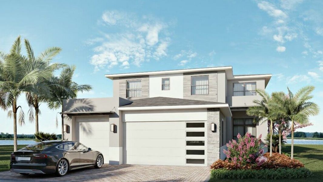 New construction Single-Family house Santa Monica, 12680 Solana Bay Circle, Palm Beach Gardens, FL 33412 - photo