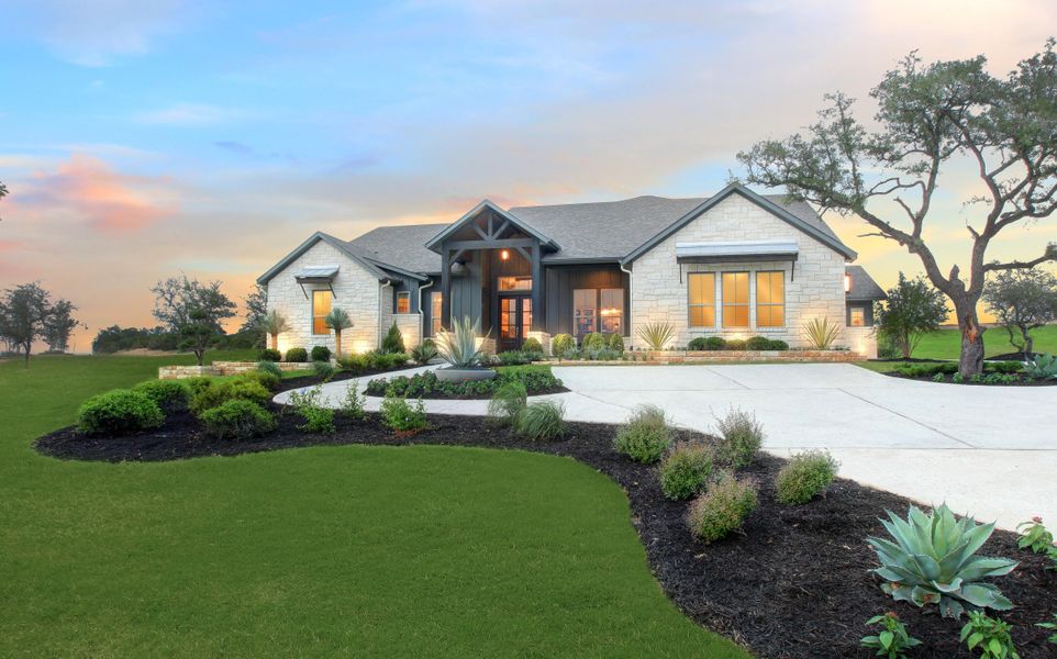 New construction Single-Family house Channing II, 131 Waters View Court, Dripping Springs, TX 78620 - photo