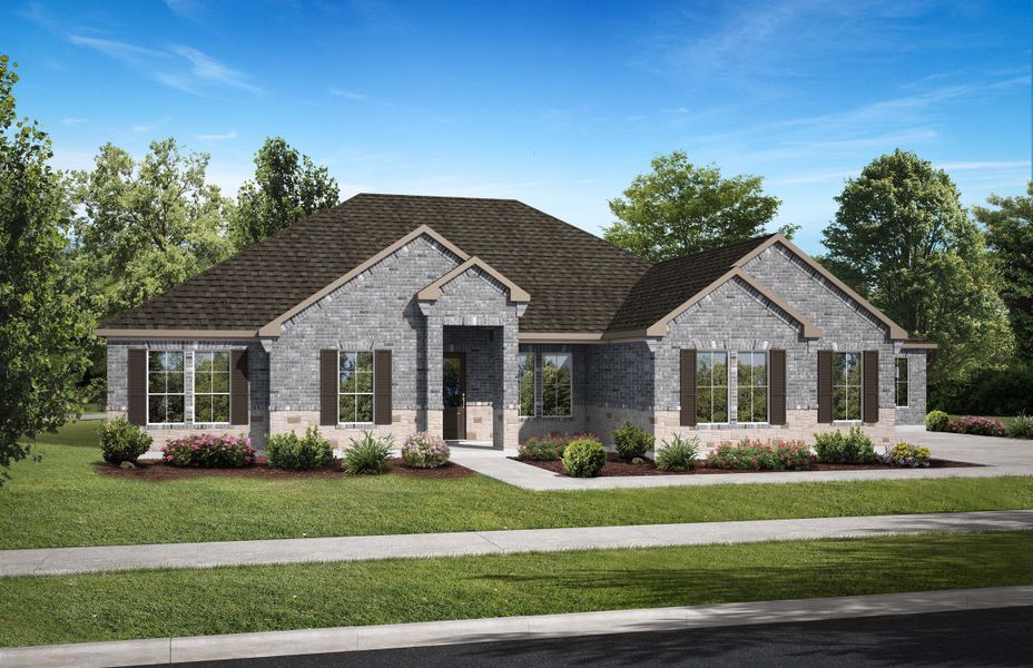 New construction Single-Family house 3369 Traditional, 25655 High Meadow Preserve Drive, Magnolia, TX 77355 - photo