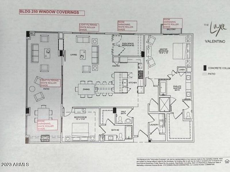 Valentino Floor Plan 2028 SF