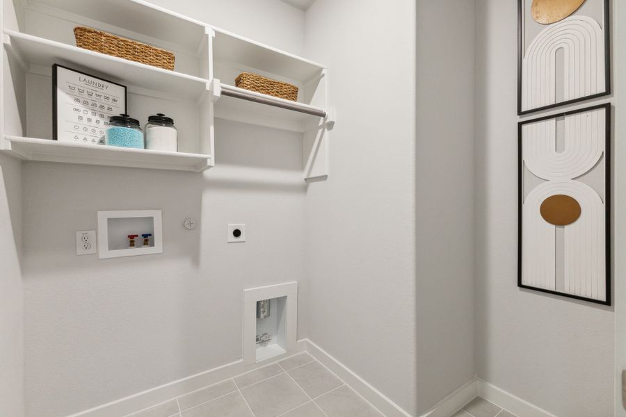 Utility Room in the Emmy II home plan by Trophy Signature Homes - REPRESENTATIVE PHOTO