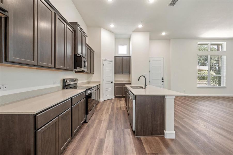 Coffee Bar to Right of Pantry, Stainless Dishwasher, Work space aplenty!