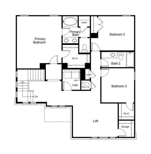 This floor plan features 3 bedrooms, 2 full baths and over 2,200 square feet of living space.