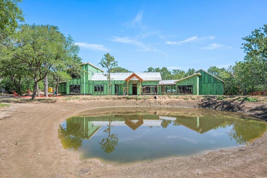 Custom Built Esate home with Pond.