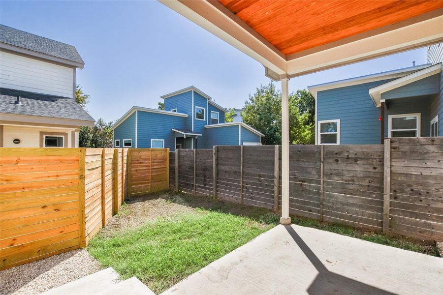 Back covered patio