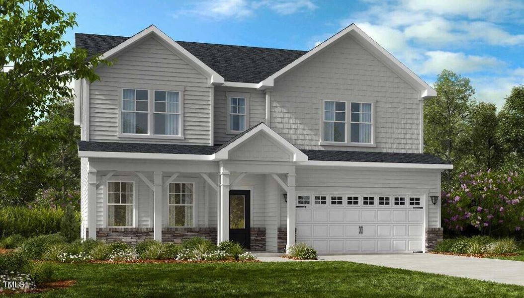 New construction Single-Family house 633 Morning Glade Street, Wake Forest, NC 27587 Andrews- photo