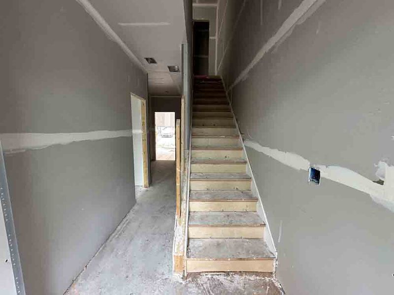 Stairs to First Floor Construction Progress