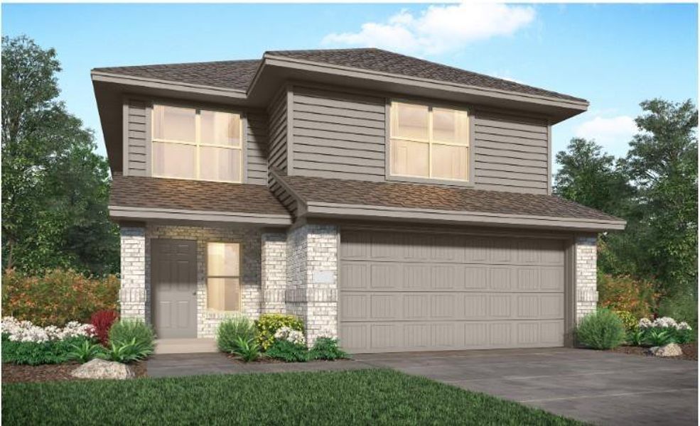 New construction Single-Family house 17826 Grove Hill Drive, Hockley, TX 77447 Linden II- photo