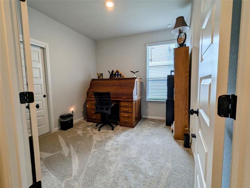 3rd bedroom with french doors