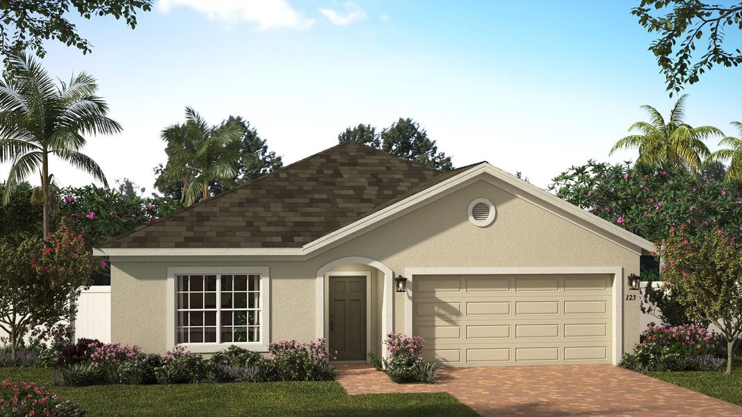 Elevation 1 | Kensington Flex | Eagletail Landings | New Homes In Leesburg, FL | Landsea Homes