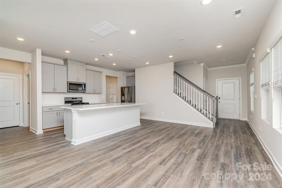 Open Kitchen and Living Room