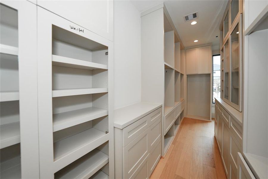 The home will have a large walk in closet similar to this photo.