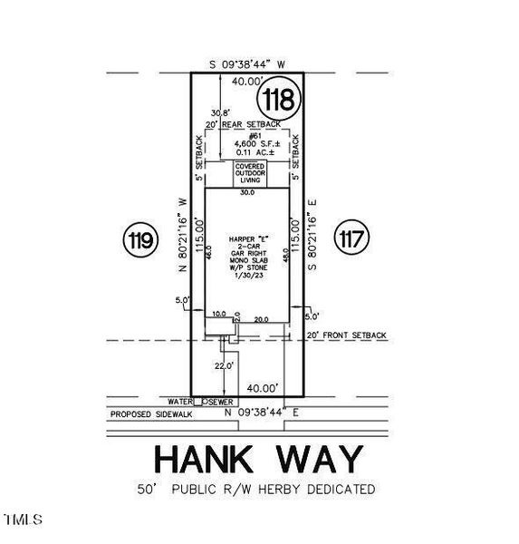 55 Hank Way Plot Map