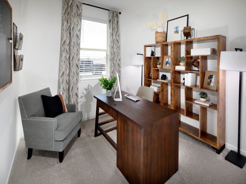 Skip your commute and outfit one of the secondary bedrooms as a home office.