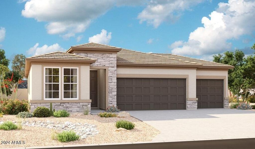 New construction Single-Family house 25803 N 185Th Drive, Wittmann, AZ 85361 Sapphire- photo