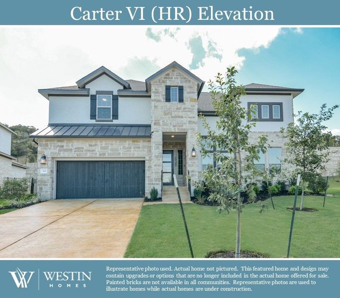 New construction Single-Family house 608 Arundel Road, Austin, TX 78738 The Carter VI- photo