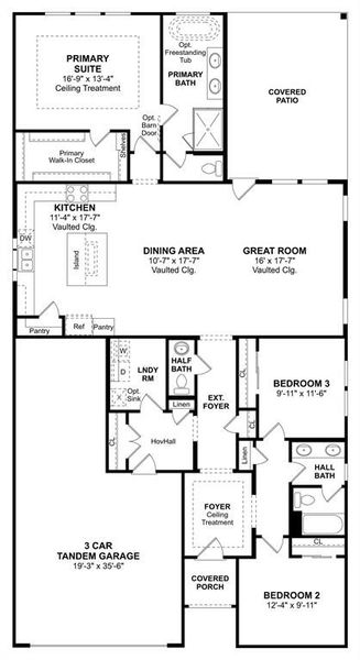 The Tacoma floor plan by K. Hovnanian Homes. 1st Floor shown. *Prices, plans, dimensions, features, specifications, materials, and availability of homes or communities are subject to change without notice or obligation.