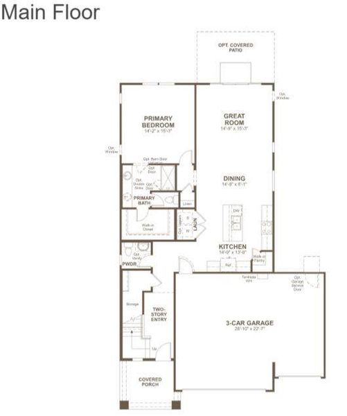 1st Floorplan - Representative Photo